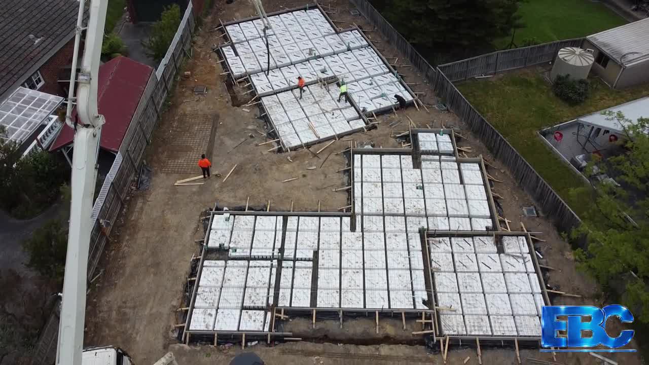 New home slab under construction