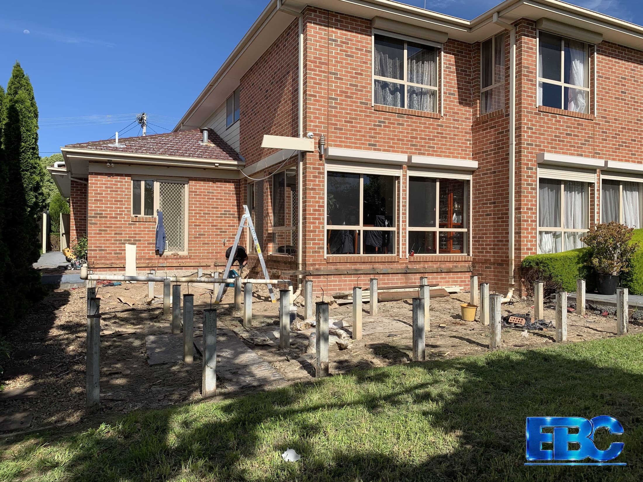 Deck renovation before and after by EBC, Melbourne